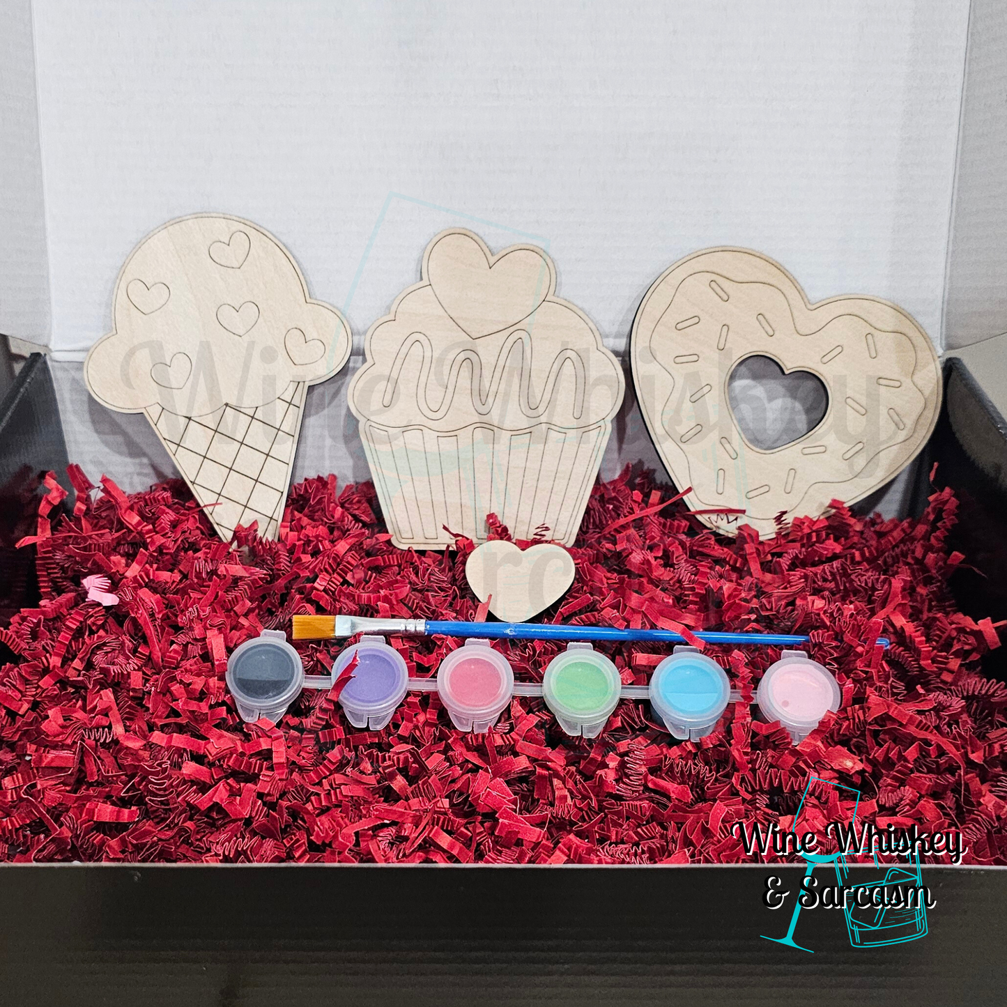 DIY Wooden Sweet Treats Paint Kit