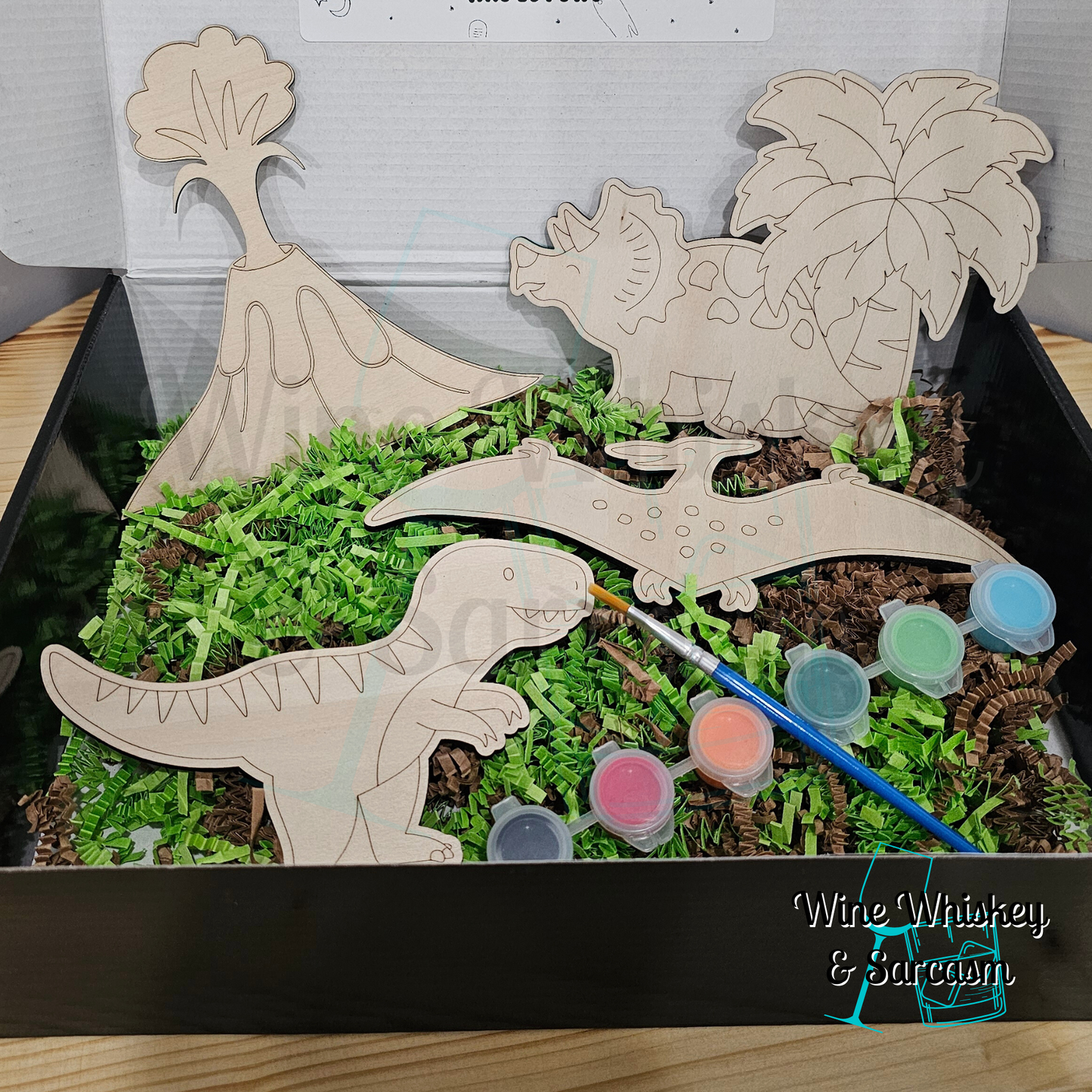 DIY Wooden Dinosaur Paint Kit - Kids Paint Kit