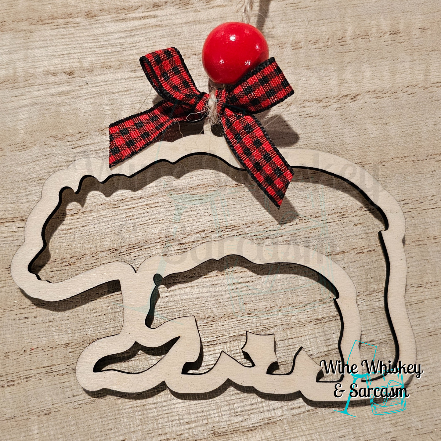 Mighty Matriarch Story Charm | Bear Ornament | Mama Bear Ornament