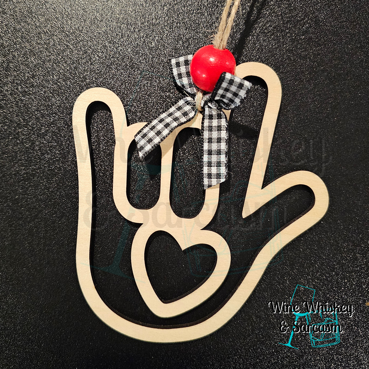 ASL Story Charm | I Love You Ornament | ASL Silent Symphony Ornament