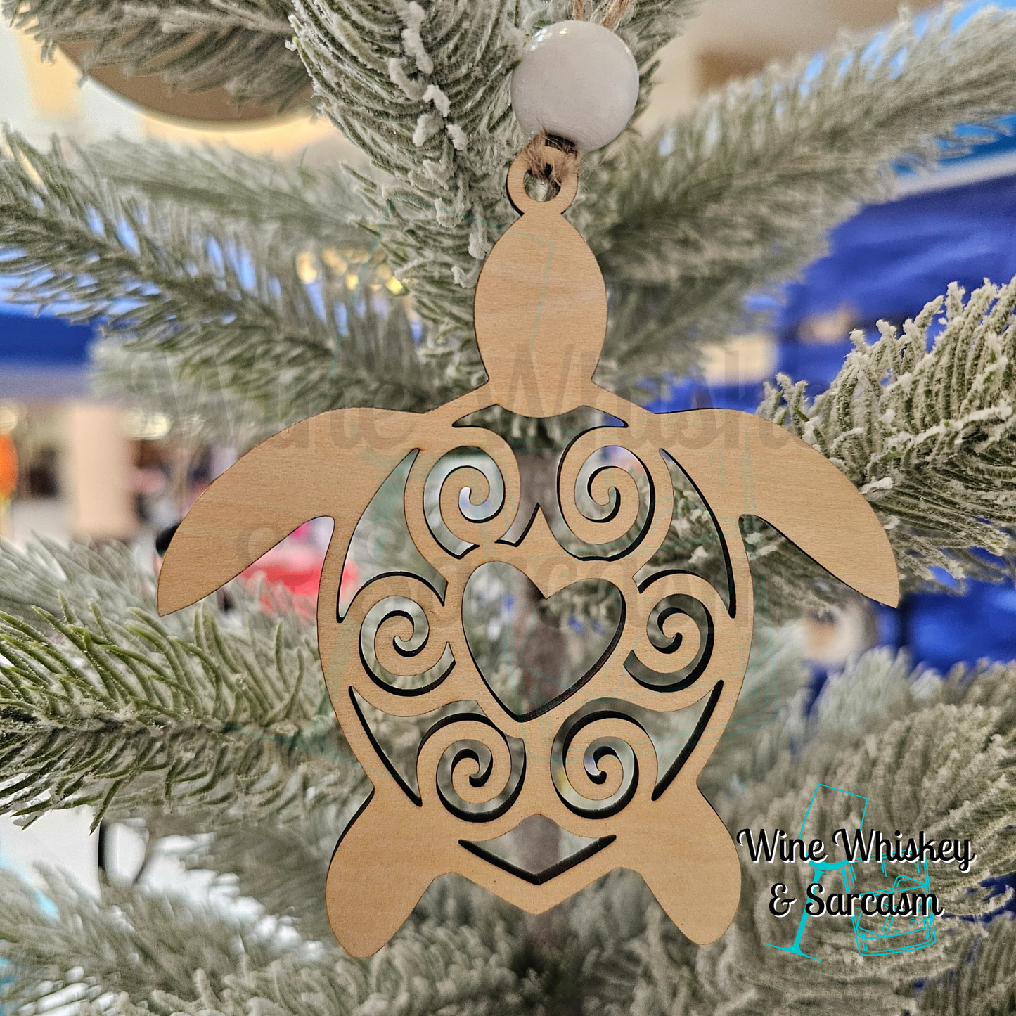 Sea Turtle Story Charm | Graceful Guardian Ornament | Mother’s Devotion Ornament