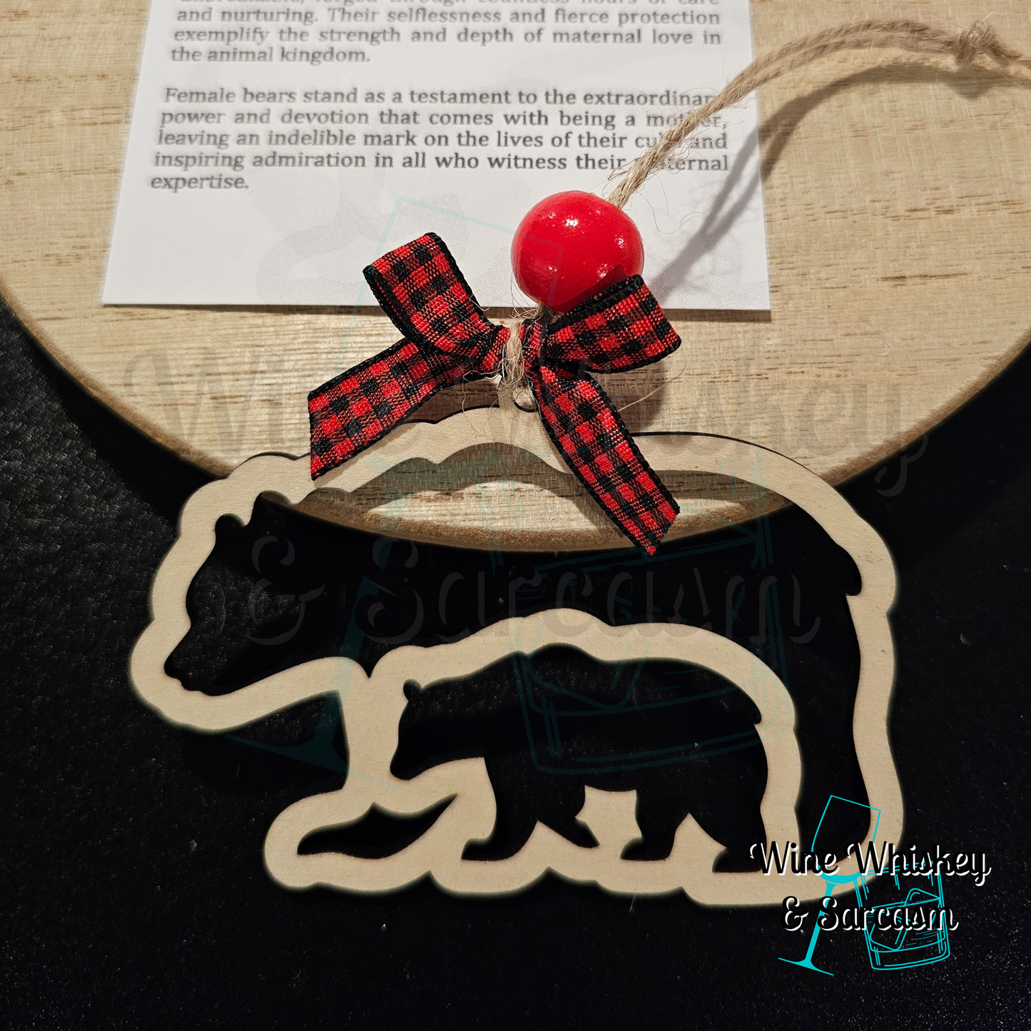 Mighty Matriarch Story Charm | Bear Ornament | Mama Bear Ornament