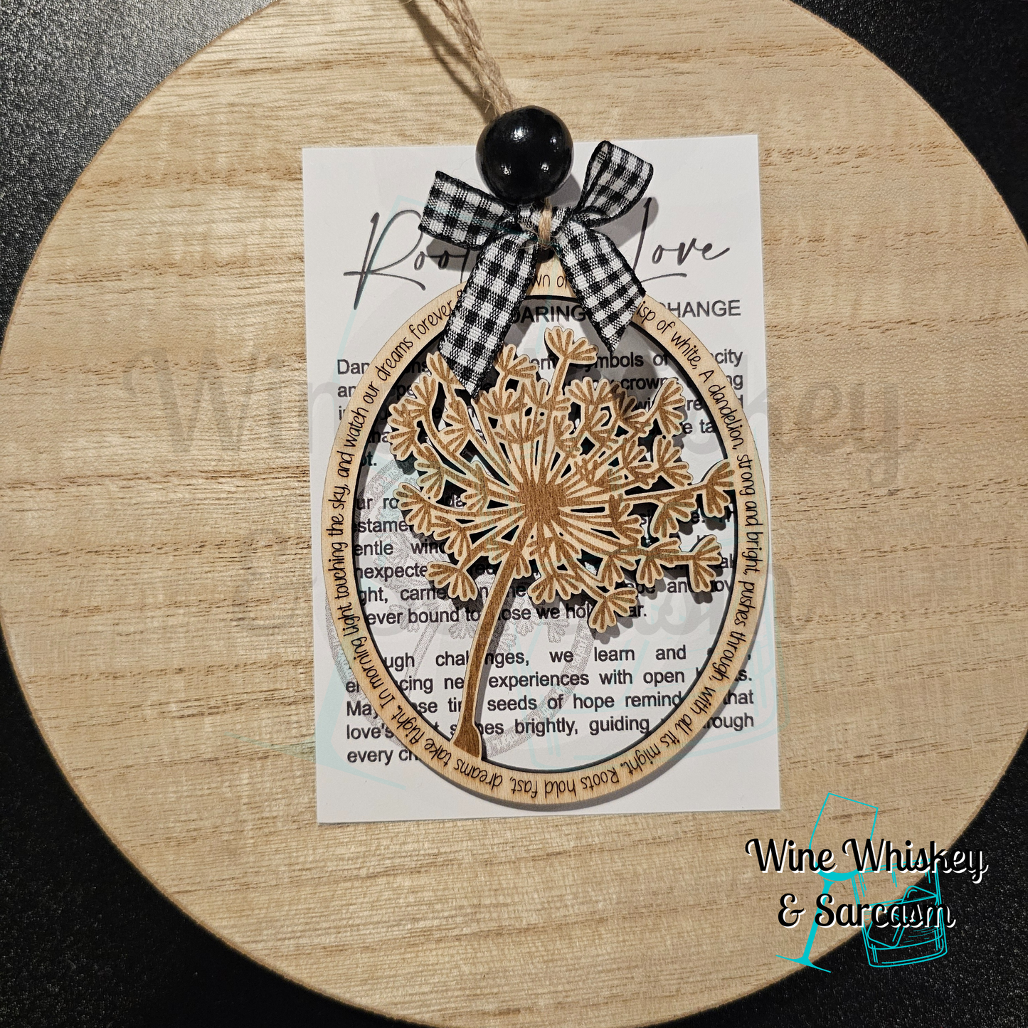 Rooted In Love Story Charm | Dandelion Ornament