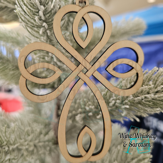 Irish Blessing Story Charm | Celtic Cross Ornament | Blessing Ornament