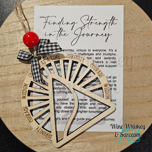 Finding Strength in the Journey Story Charm | Recovery Ornament