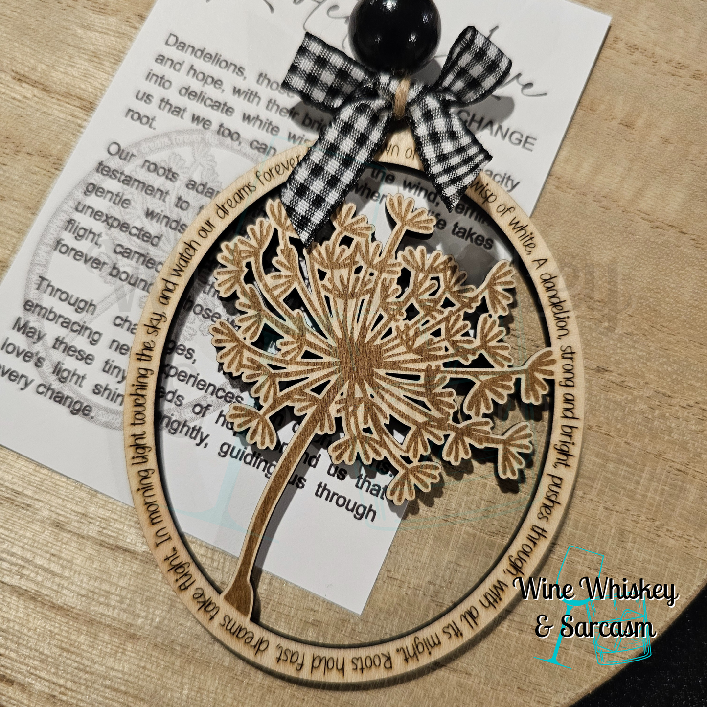 Rooted In Love Story Charm | Dandelion Ornament