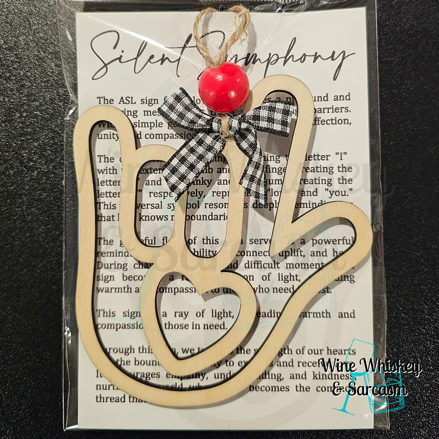 ASL Story Charm | I Love You Ornament | ASL Silent Symphony Ornament