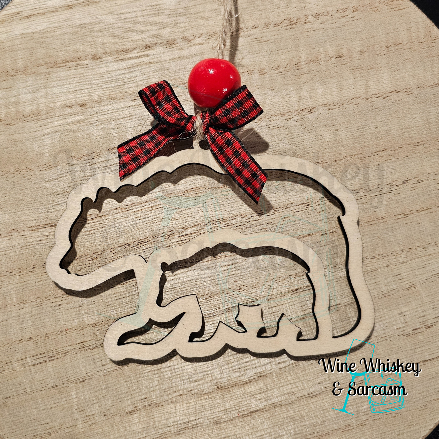 Mighty Matriarch Story Charm | Bear Ornament | Mama Bear Ornament