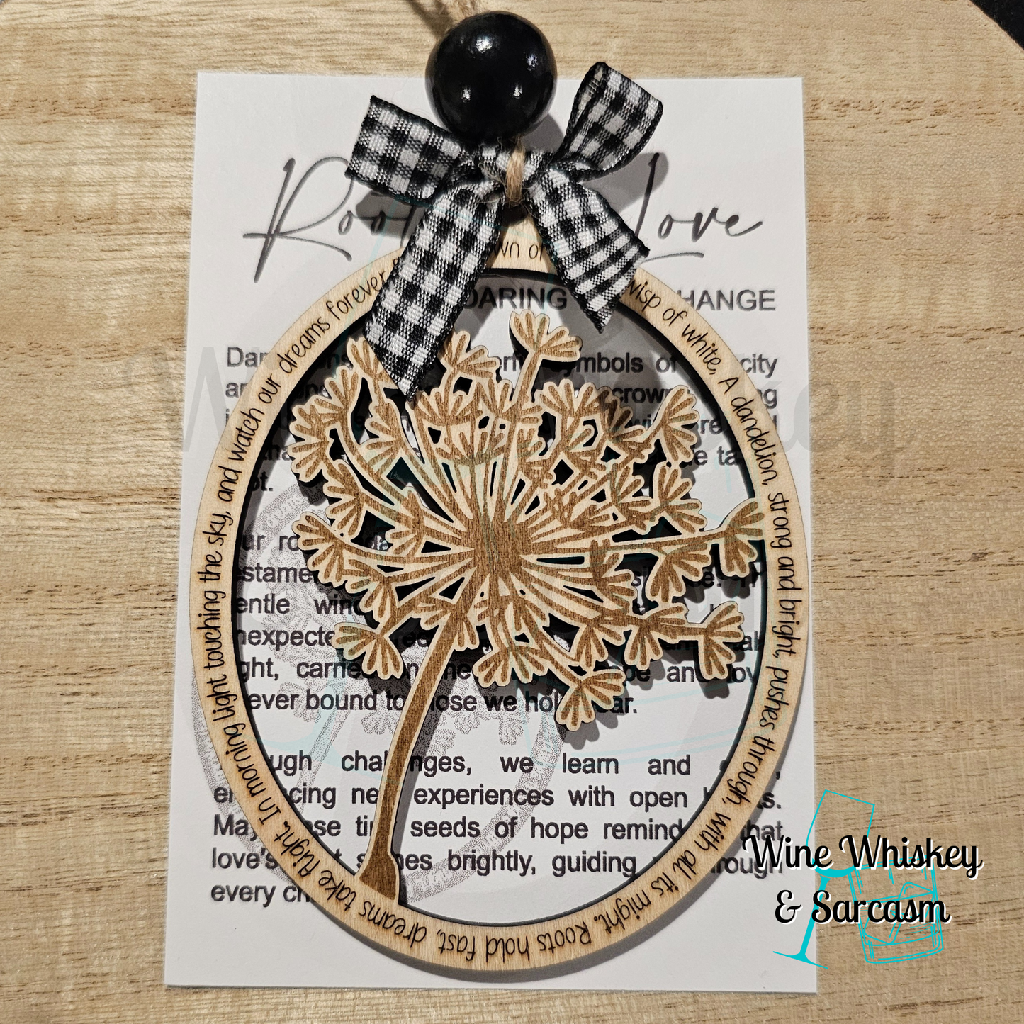 Rooted In Love Story Charm | Dandelion Ornament