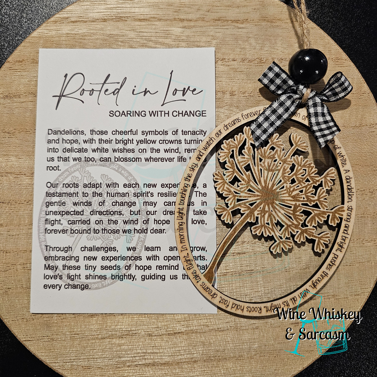 Rooted In Love Story Charm | Dandelion Ornament