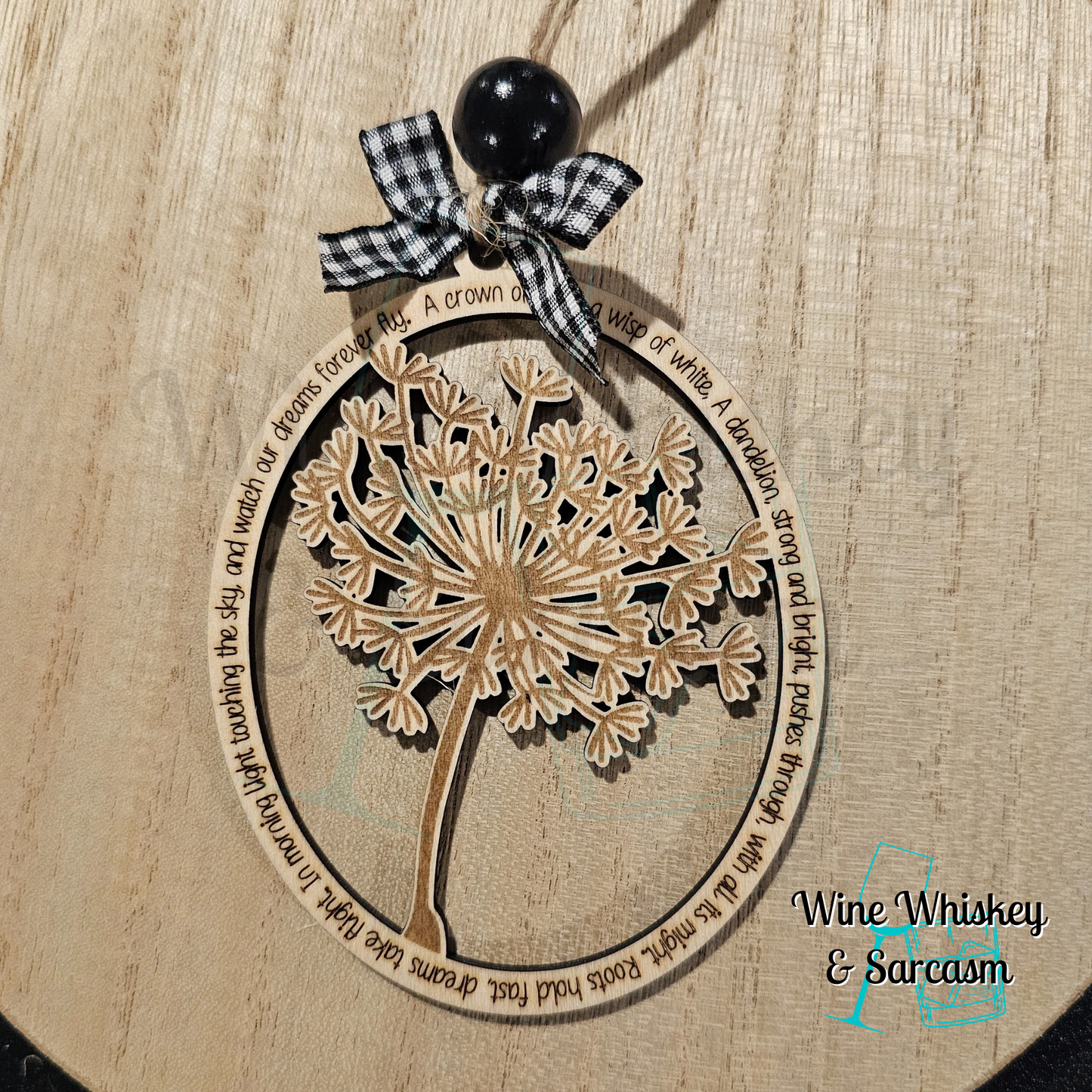 Rooted In Love Story Charm | Dandelion Ornament